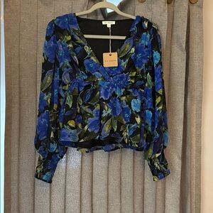 Blu Pepper Vibrant Floral Blouse